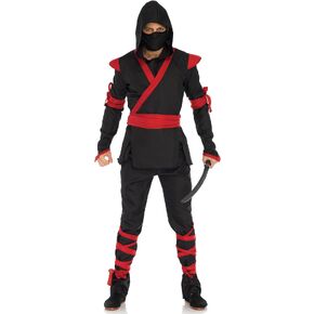 Leg Avenue Men's 5 Pc Ninja Costume with Shirt, Pants, Belt, Face Mask, Hood in Kuwait