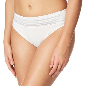 Warner's Women's No Pinching No Problems Dig-Free Comfort Waist with Lace Cotton Hi-Cut Rt2091p