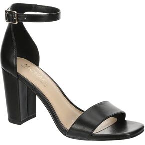 Michael By Michael Shannon Stella - Women's Open Square Toe Block High Heel Ankle Strap Sandals