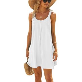 Albe Rita Women's Beach Dress Bikini Beachwear Coverups Casual Vacation Short Summer Halter Dresses