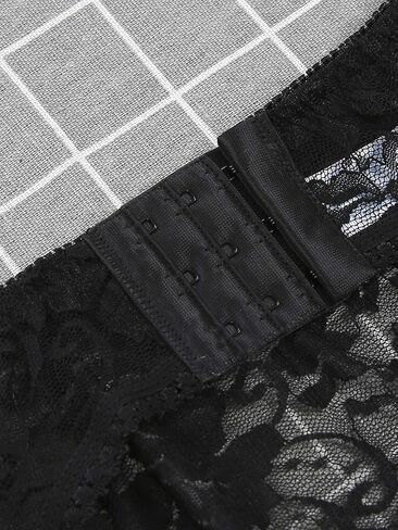 Michellecmm Women's Mesh Garter Belt High Waist Suspender Belt with Six Metal Clips for Women‘s Stockings/Lingerie in Kuwait