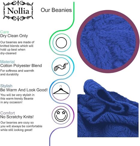 قبعة صغيرة بلون سادة من نسيج ناعم من Nollia، أنيقة وخفيفة الوزن منسوجة من الكروشيه للنساء، قبعة مترهلة مقاس واحد in Kuwait