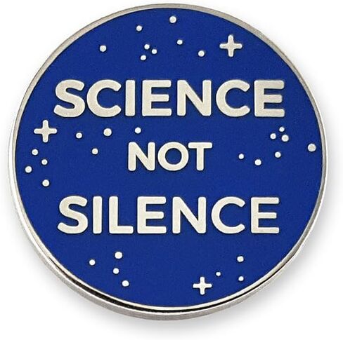 Pinsanity Science Not Silence Enamel دبوس التلبيب in Kuwait