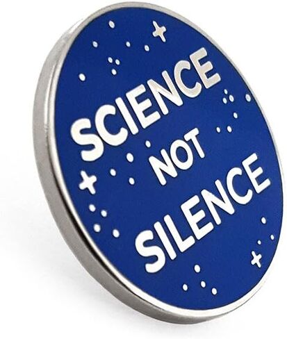Pinsanity Science Not Silence Enamel دبوس التلبيب in Kuwait