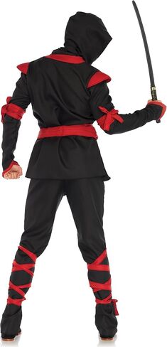 Leg Avenue Men's 5 Pc Ninja Costume with Shirt, Pants, Belt, Face Mask, Hood in Kuwait