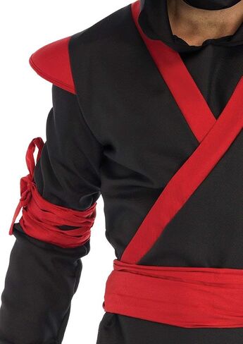 Leg Avenue Men's 5 Pc Ninja Costume with Shirt, Pants, Belt, Face Mask, Hood in Kuwait