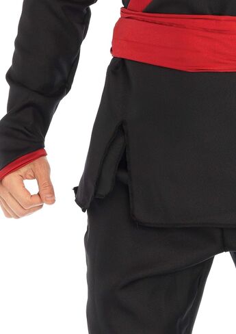 Leg Avenue Men's 5 Pc Ninja Costume with Shirt, Pants, Belt, Face Mask, Hood in Kuwait