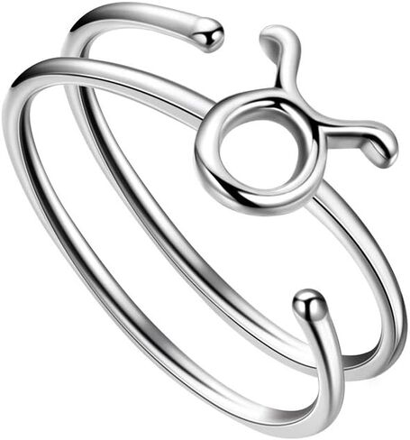 925 Sterling Silver Fine Jewelry Adjustable Zodiac Sign Ring for Women Girls 12 Constellation Astrology Scorpio Ring Celestial Zodiac Jewelry Birthday Christmas Gifts for Her Mom Daughter Wife Friend Sisters Gifts in Kuwait