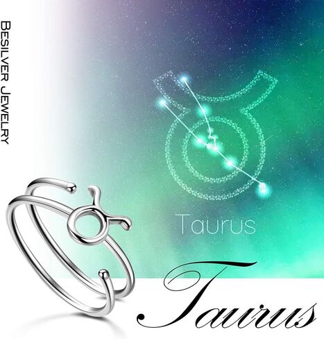 925 Sterling Silver Fine Jewelry Adjustable Zodiac Sign Ring for Women Girls 12 Constellation Astrology Scorpio Ring Celestial Zodiac Jewelry Birthday Christmas Gifts for Her Mom Daughter Wife Friend Sisters Gifts in Kuwait