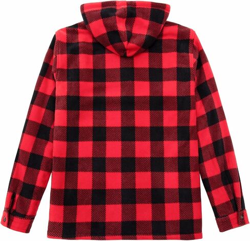 جاكيت بغطاء للرأس مبطن بالصوف للرجال من ThCreasa، جاكيت منقوش بأكمام طويلة مع جيوب لليد in Kuwait