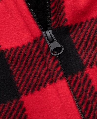 جاكيت بغطاء للرأس مبطن بالصوف للرجال من ThCreasa، جاكيت منقوش بأكمام طويلة مع جيوب لليد in Kuwait