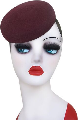 Lawliet Circle Wool Felt Pillbox Beret Hat Millinery Fascinator Base Craft A215 in Kuwait