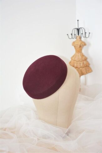Lawliet Circle Wool Felt Pillbox Beret Hat Millinery Fascinator Base Craft A215 in Kuwait