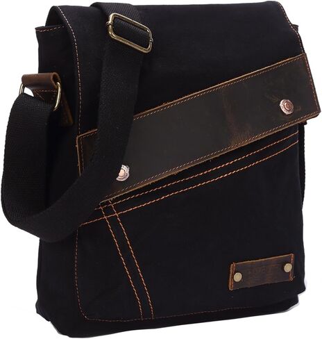 Messenger Bag, Vintage Small Canvas Shoulder Bag Crossbody Purse in Kuwait