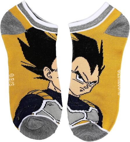 Bioworld Dragon Ball Mixed Icon and Character Close Up 5-Pack Ankle Socks in Saudi Arabia