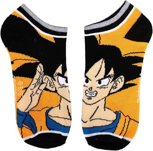 Bioworld Dragon Ball Mixed Icon and Character Close Up 5-Pack Ankle Socks in Saudi Arabia