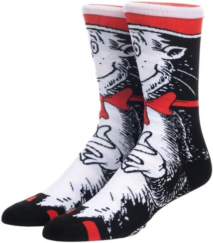 Dr. Seuss Cat in the Hat 360 Character Crew Socks in Saudi Arabia