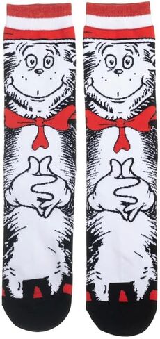 Dr. Seuss Cat in the Hat 360 Character Crew Socks in Saudi Arabia