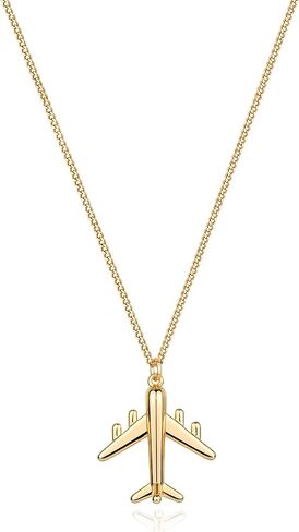 MTMY Gold Pendant Necklace for Women 14K Gold Plated Dainty Gold Necklace Simple Delicate Jewelry Gift in Kuwait