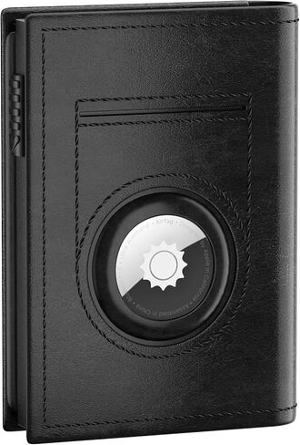 محفظة Meedo الذكية للرجال، محفظة منبثقة للرجال متوافقة مع AirTag، محافظ حامل بطاقات RFID مع إغلاق مغناطيسي، كربون in Kuwait