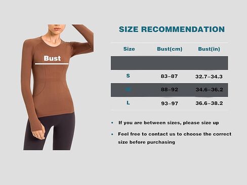 NEPOAGYM Women's Seamless Workout Tops Long Sleeve Athletic Shirts Running Yoga Breathable Top Tight Fit with Thumbholes in Kuwait