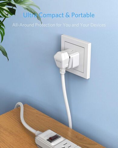 BESTEK Japan Travel Plug Adapter, Grounded Universal Type A Plug Adapter JP to US Adapter - Ultra Compact for US, Japan, China Phones, Laptops, Camera Chargers and More, 3 Pack in Kuwait