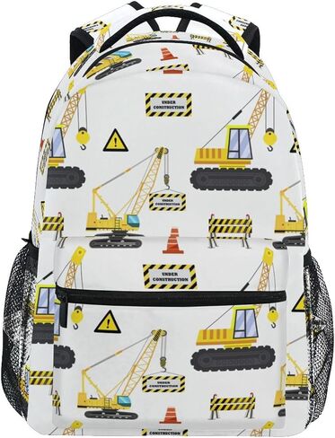 Garbage Trucks Backpack Travel Laptop Backpack Daypacks, Trash Trucks College School Computer Bag Bookbag for Women & Men Outdoor Camping&Fits Up to 14-inch Notebook in Kuwait