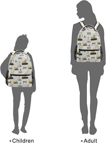 Garbage Trucks Backpack Travel Laptop Backpack Daypacks, Trash Trucks College School Computer Bag Bookbag for Women & Men Outdoor Camping&Fits Up to 14-inch Notebook in Kuwait