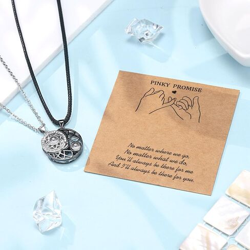 قلادة زوجين من UPROMI للصديق/الصديقة/الزوج/الرجل/رفيق الروح، هدايا عيد الحب السنوية له in Kuwait