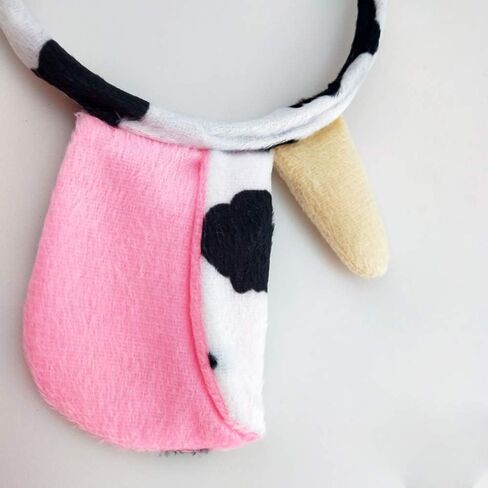 Halloween Dalmatian Cow Headband Spotted Dog Ears Hair Bands Puppy Bow Tie Tail Headpiece Women Hairband Hair Hoops Party Decoration Cosplay Costume Cute Handmade Hair Accessories 1 Set Dalmatian in Kuwait