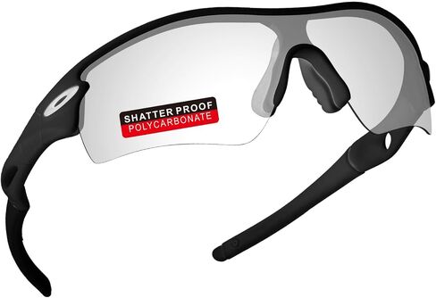 عدسات بديلة مستقطبة من البولي كربونات iLikeo PRO+ لنظارات Oakley Radar Path الشمسية - أحمر ناري in Kuwait