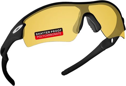 عدسات بديلة مستقطبة من البولي كربونات iLikeo PRO+ لنظارات Oakley Radar Path الشمسية - أحمر ناري in Kuwait