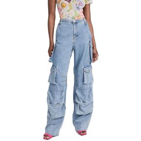 AFRM Women's Denim Cargo Pants in Kuwait