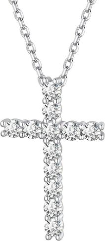 ChicSilver 925 Sterling Silver Cross Necklace for Women Small Cross Pendant Necklace for Girls Dainty Simple Everyday Jewelry in Kuwait