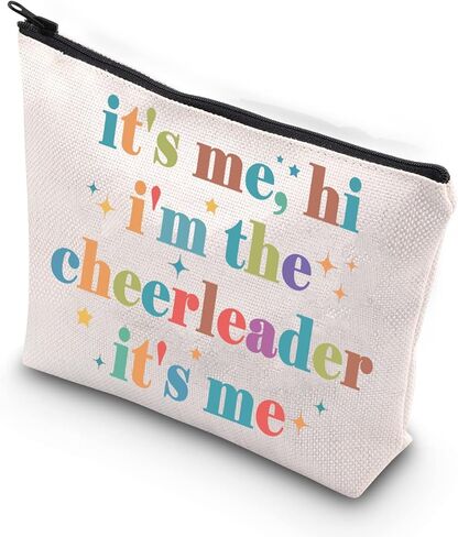 حقيبة مكياج TSOTMO Cheerleader ذات سحاب إنها أنا، مرحبًا أنا المشجعة It's Me Bag هدية زميل الفريق (المشجعة) in Kuwait