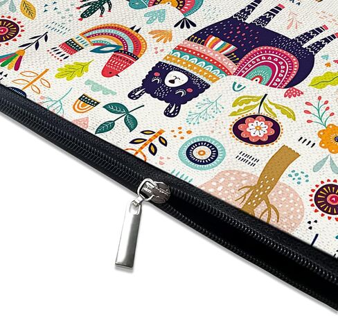 Givotin Cute Makeup Bag for Purse Canvas Waterproof Funny Cosmetic Bags for Women Zipper Travel Toiletry Pouch-Tree Bird Oil Painting Makeup Bags in Kuwait