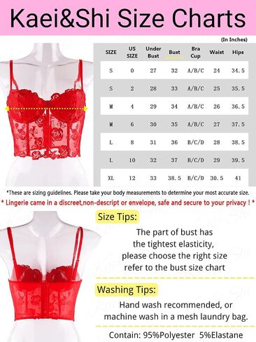 Kaei&Shi Bustier Top, Rose Embroidered, Going Out, Underwire, Removable Straps in Kuwait