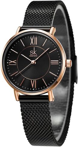SHENGKE Simple Watches Analog Mesh Watches for Women Stainless Steel Band reloj de Mujer Gift for Anniversary in Kuwait