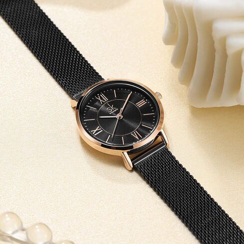 SHENGKE Simple Watches Analog Mesh Watches for Women Stainless Steel Band reloj de Mujer Gift for Anniversary in Kuwait
