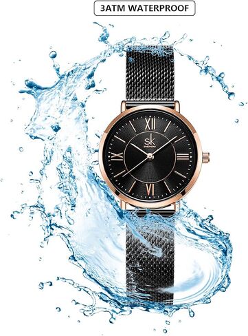 SHENGKE Simple Watches Analog Mesh Watches for Women Stainless Steel Band reloj de Mujer Gift for Anniversary in Kuwait
