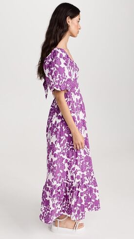 فستان طويل بطبعة زهور للنساء من English Factory in Kuwait