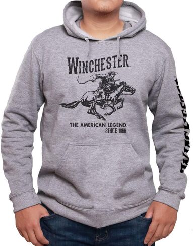 سترة Winchester الرسمية للرجال Vintage Rider Classic Fleece Hoodie (عادي - مقاس 3XL) in Kuwait