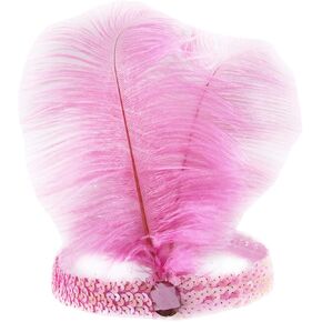 Sequins Feather Headpiece Headband 1920s Carnival Party Headwear for Women Grils