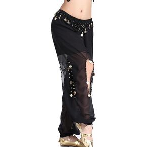 ZLTdream Women's Belly Dance Coins Lantern Pants in Kuwait