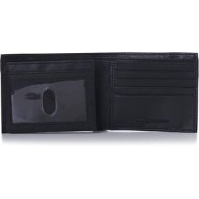 Alpine Swiss Mens Passcase Bifold Wallet Genuine Leather Comes in Gift Bag in Saudi Arabia