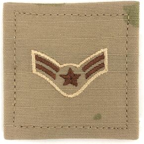 US Air Force 2x2 OCP Scorpion Rank with Hook Fastener