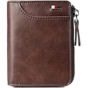 Reshline Men's RFID Blocking Zipper Wallet Multi Credit Card Holder Purse (Black)