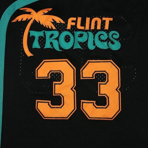 kekambas Men's #33 Moon Flint Tropics Movie Basketball Jersey Stitched in Kuwait