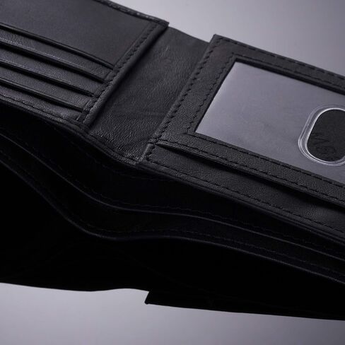 Alpine Swiss Mens Passcase Bifold Wallet Genuine Leather Comes in Gift Bag in Saudi Arabia