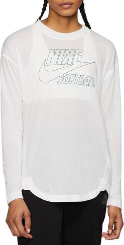 قميص Nike Breathe النسائي ذو الأكمام الطويلة Dri-Fit Softball in Kuwait